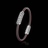 Single Bracelet Amphora, White Gold, 64 Diamonds