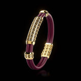 Double Bracelet Gladius, Yellow Gold, 111 Diamonds