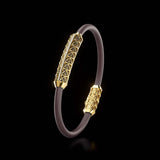 Single Bracelet Gladius, White Gold, 31 Diamonds