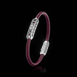 Single Bracelet Amphora, White Gold, 52 Diamonds