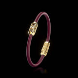 Single Bracelet Amphora, Yellow Gold, 22 Diamonds