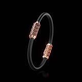 Single Bracelet Gladius, Red Gold, 15 Diamonds