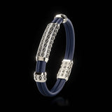 Double Bracelet Gladius, Platinum, 111 Diamonds