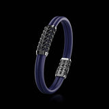 Double Bracelet Gladius, White Gold Coated
