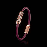 Single Bracelet Amphora, Red Gold, 64 Diamonds