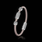 Single Bracelet Amphora, White Gold, 46 Diamonds