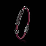 Single Bracelet Gladius, White Gold Coated