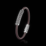 Single Bracelet Gladius, White Gold