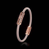 Single Bracelet Amphora, Red Gold, 52 Diamonds