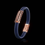 Double Bracelet Gladius, Red Gold, 69 Diamonds