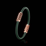 Single Bracelet Gladius, Red Gold, 15 Diamonds