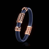 Double Bracelet Gladius, Red Gold, 63 Diamonds