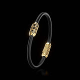 Single Bracelet Amphora, Yellow Gold, 16 Diamonds