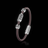 Single Bracelet Amphora, White Gold