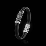 Double Bracelet Gladius, White Gold