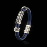 Double Bracelet Gladius, Platinum, 87 Diamonds