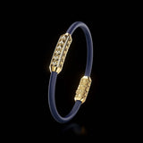 Single Bracelet Amphora, Yellow Gold, 64 Diamonds