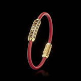 Single Bracelet Amphora, Yellow Gold, 52 Diamonds