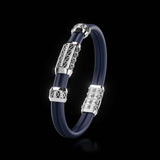 Double Bracelet Gladius, White Gold, 63 Diamonds