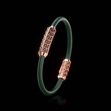 Single Bracelet Gladius, Red Gold, 23 Diamonds