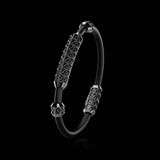 Single Bracelet Gladius, White Gold Coated