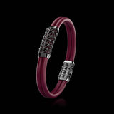 Double Bracelet Gladius, White Gold Coated