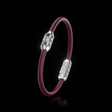 Single Bracelet Amphora, White Gold, 22 Diamonds