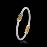 Single Bracelet Amphora, Yellow Gold, 16 Diamonds
