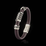 Double Bracelet Gladius, Platinum, 21 Diamonds
