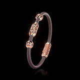 Single Bracelet Amphora, Red Gold, 46 Diamonds