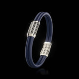 Double Bracelet Gladius, Platinum, 45 Diamonds