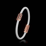 Single Bracelet Amphora, Red Gold, 16 Diamonds