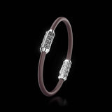 Single Bracelet Gladius, White Gold, 15 Diamonds