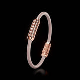 Single Bracelet Amphora, Red Gold, 64 Diamonds