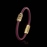 Single Bracelet Amphora, Yellow Gold, 16 Diamonds