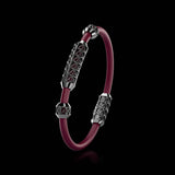 Single Bracelet Gladius, White Gold Coated