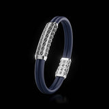 Double Bracelet Gladius, White Gold, 93 Diamonds