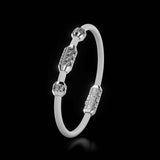 Single Bracelet Amphora, White Gold