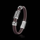 Double Bracelet Gladius, White Gold, 63 Diamonds