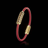 Single Bracelet Amphora, Yellow Gold, 46 Diamonds