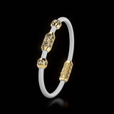 Single Bracelet Amphora, Yellow Gold, 40 Diamonds