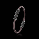 Single Bracelet Gladius, White Gold Coated