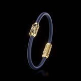 Single Bracelet Amphora, Yellow Gold, 22 Diamonds