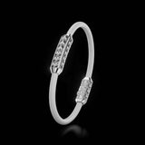 Single Bracelet Amphora, White Gold, 64 Diamonds