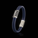 Double Bracelet Gladius, Platinum, 15 Diamonds