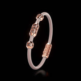 Single Bracelet Amphora, Red Gold, 28 Diamonds
