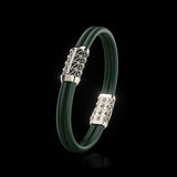 Double Bracelet Gladius, Platinum, 15 Diamonds