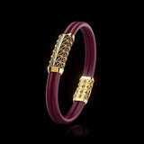 Double Bracelet Gladius, Yellow Gold, 23 Diamonds