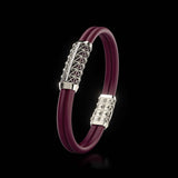 Double Bracelet Gladius, Platinum, 23 Diamonds