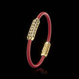Single Bracelet Amphora, Yellow Gold, 64 Diamonds